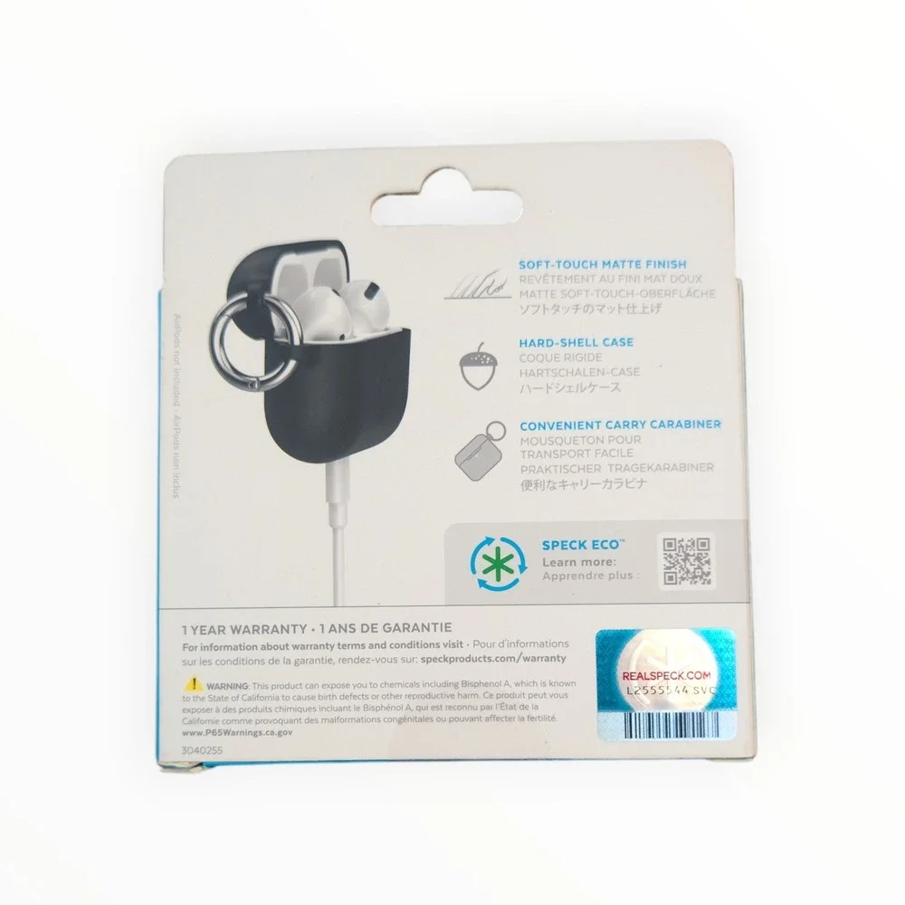 F3-N Speck Presidio Case‎ For Airpods Pro (Gen 1 & 2) Black